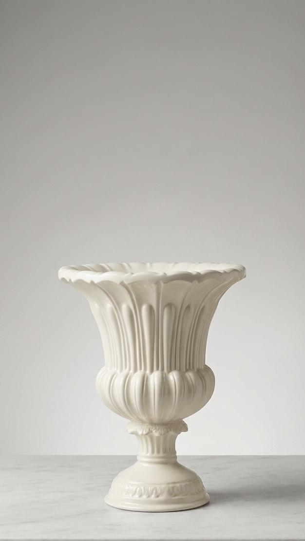 White Flower Vase