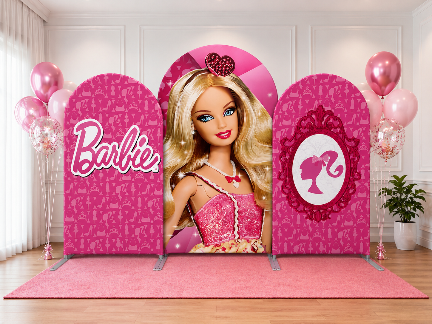 Barbie / Cocomelon Arch Backdrop Set - Thumbnail 2
