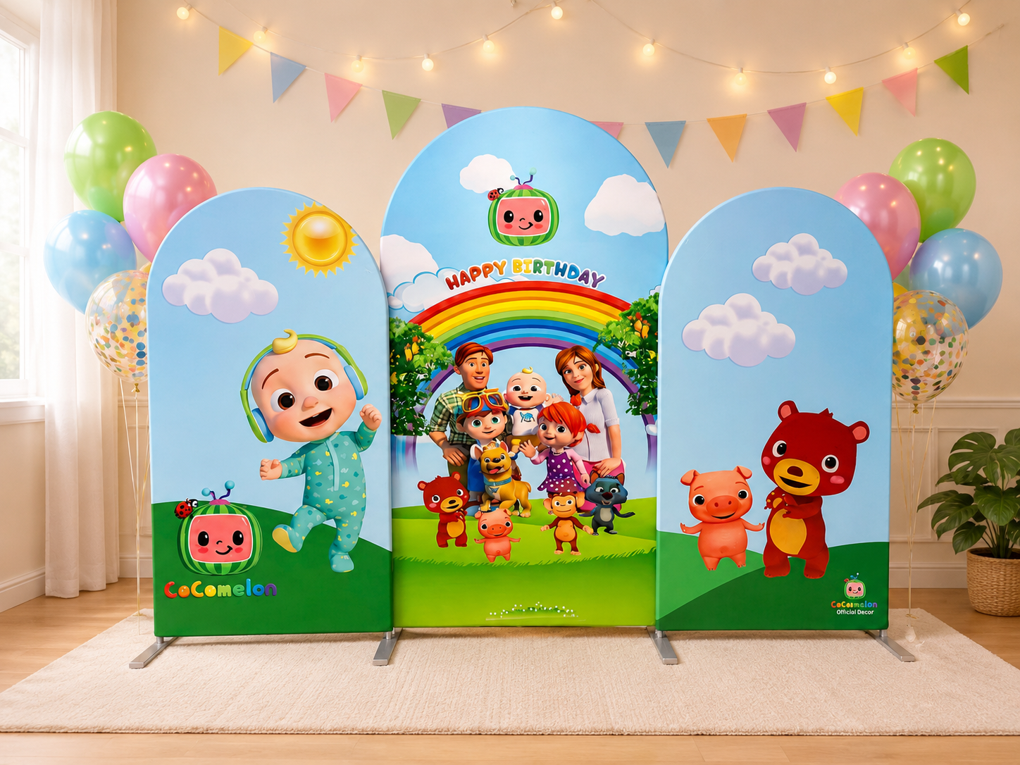 Barbie / Cocomelon Arch Backdrop Set - Thumbnail 3