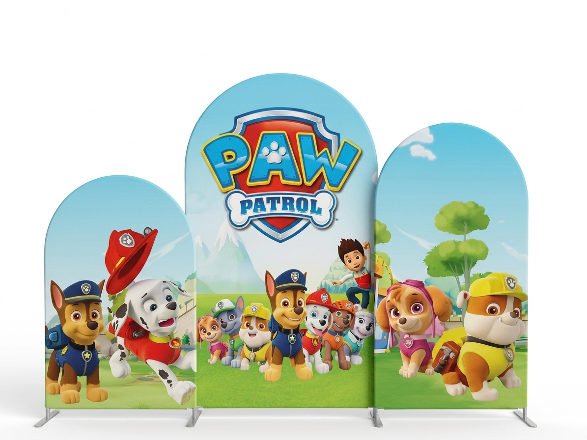 Paw Patrol Arch Backdrop Set