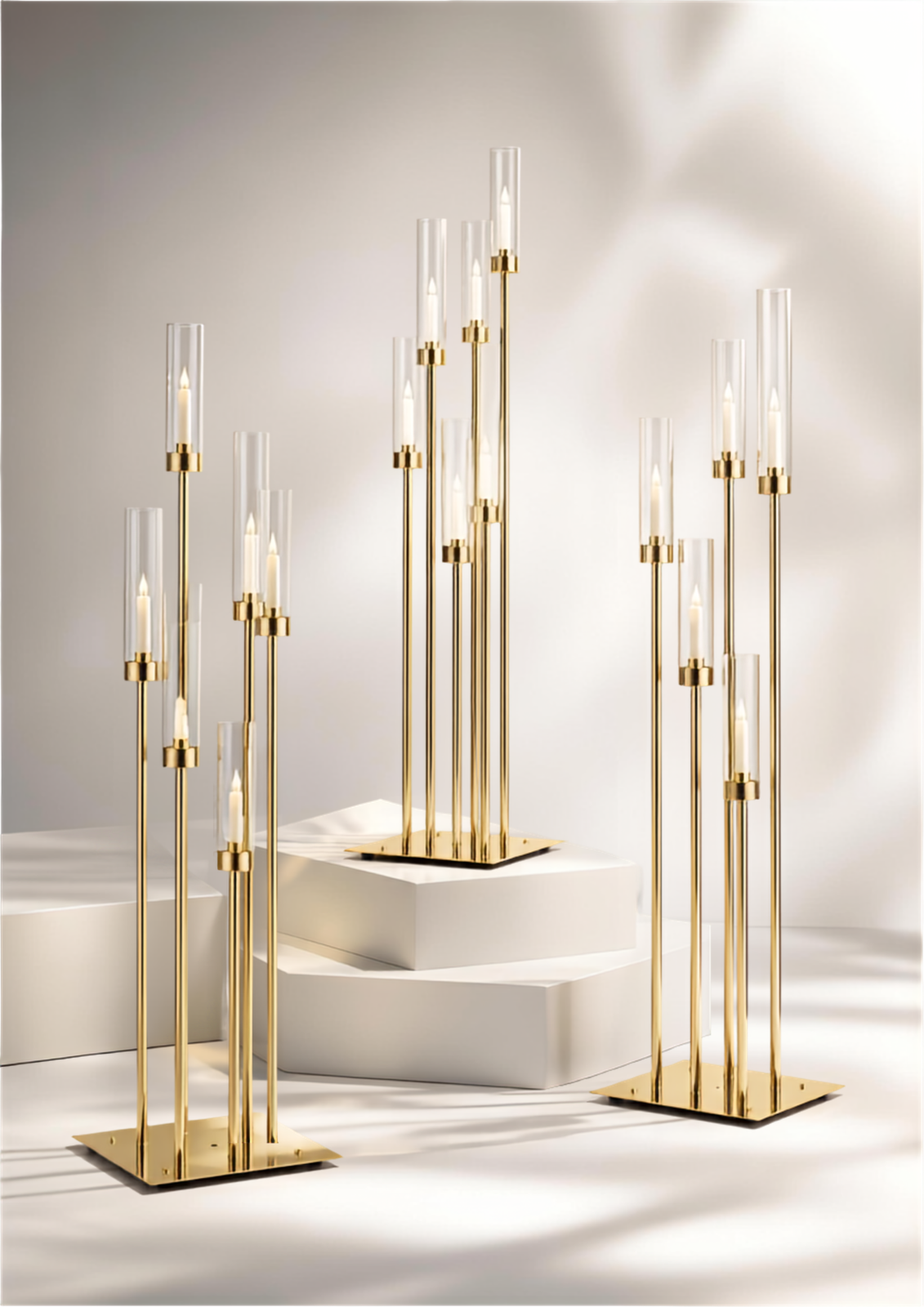 Gold Crystal Stand Set
