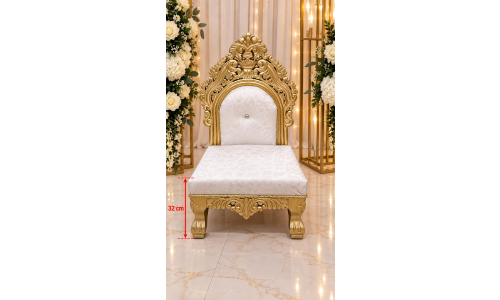 Royal Gold Carved Chair - Thumbnail 2