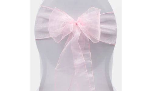 Organza Chair Sashes - Light Pink