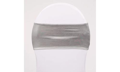 Lycra Chair Band W/Slider - Silver