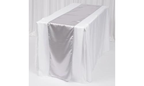 Table Runner - Satin - Silver