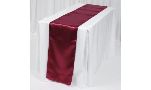 Table Runner - Satin - Burgundy