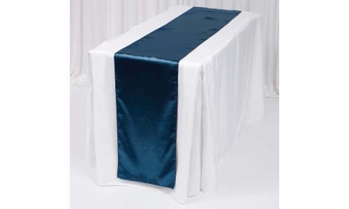 Table Runner - Satin - Navy
