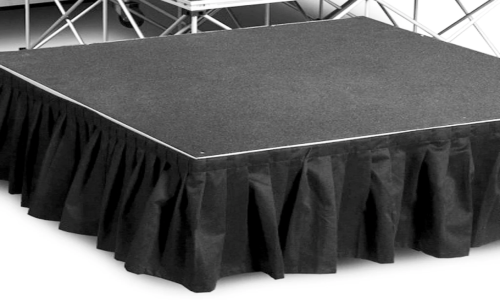Table Skirting - Black - Thumbnail 2